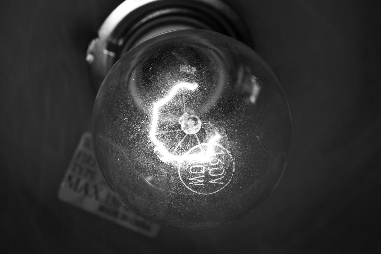 light bulb filament macro free photo