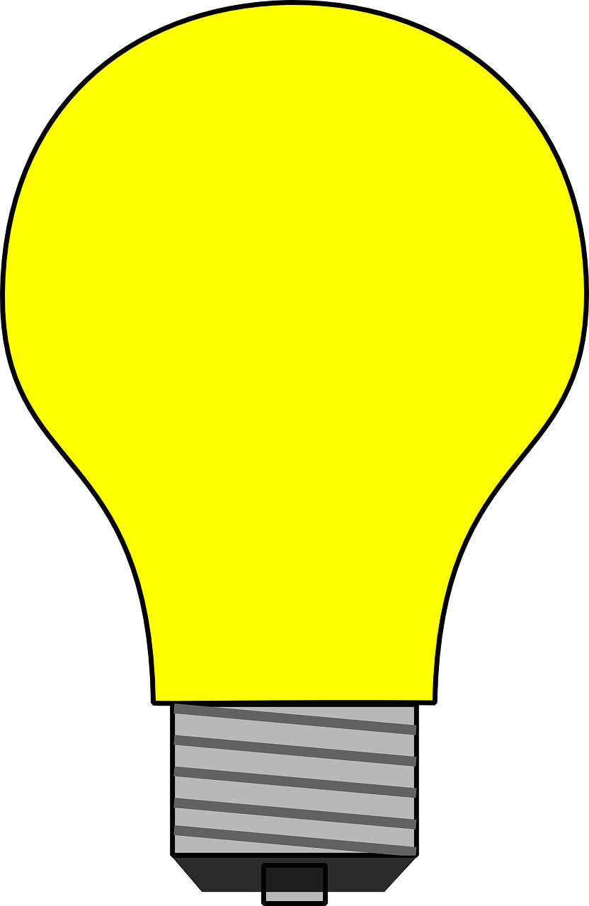 light bulb yellow bright free photo