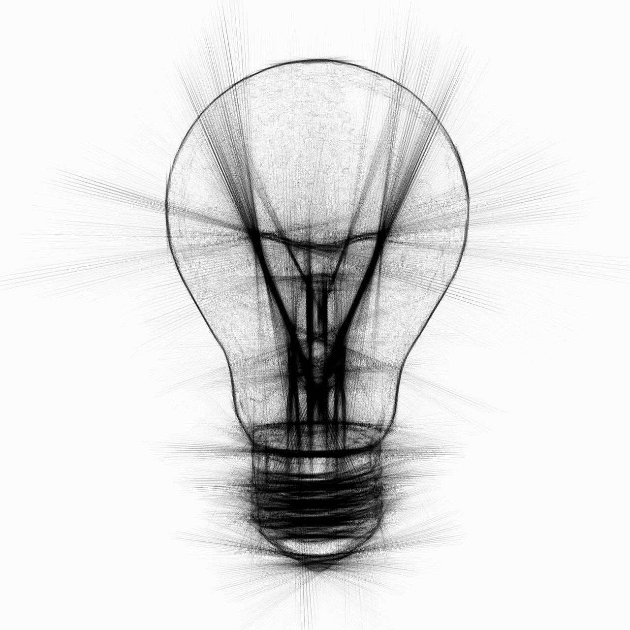 light bulb light pencil free photo