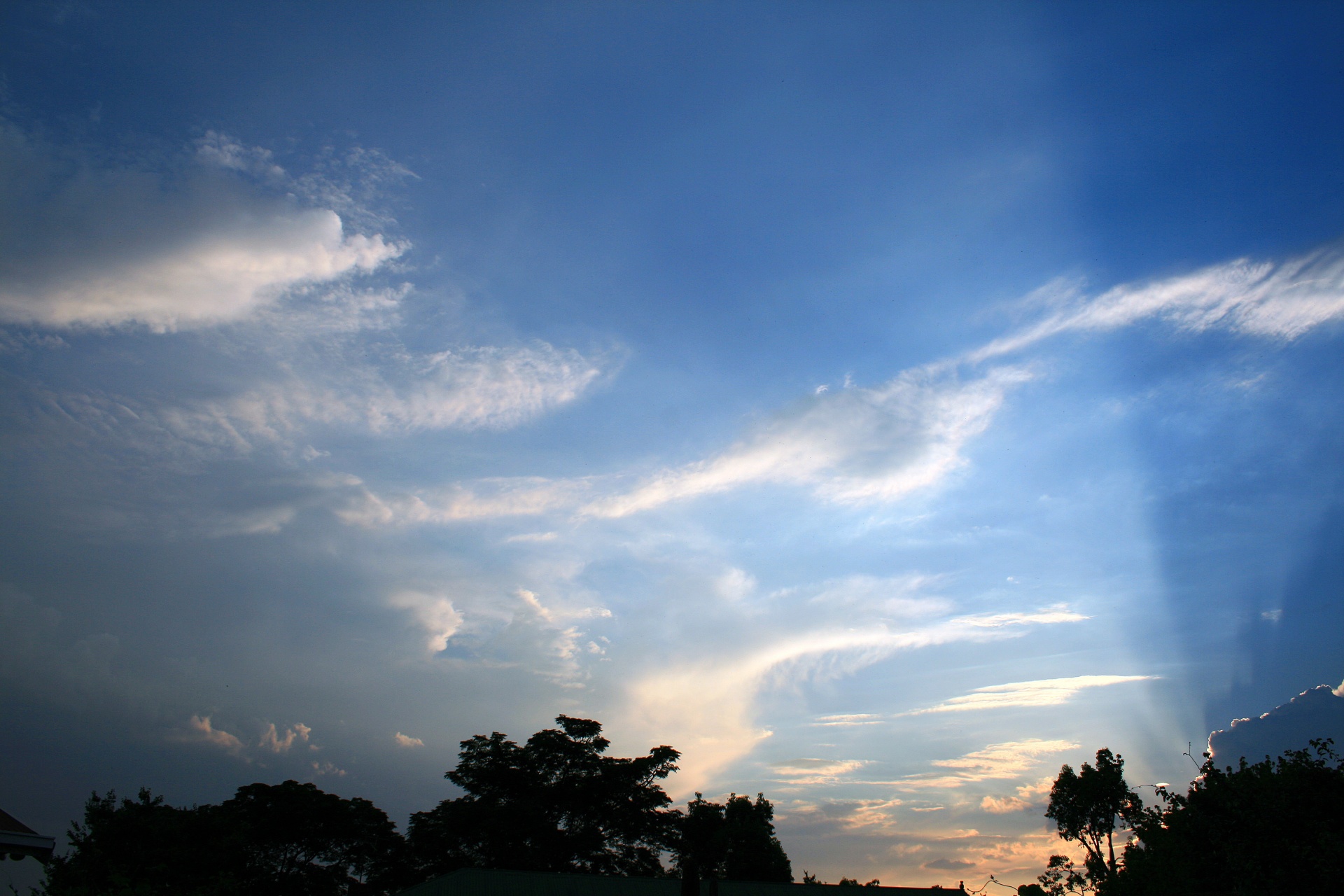 sky clouds light free photo