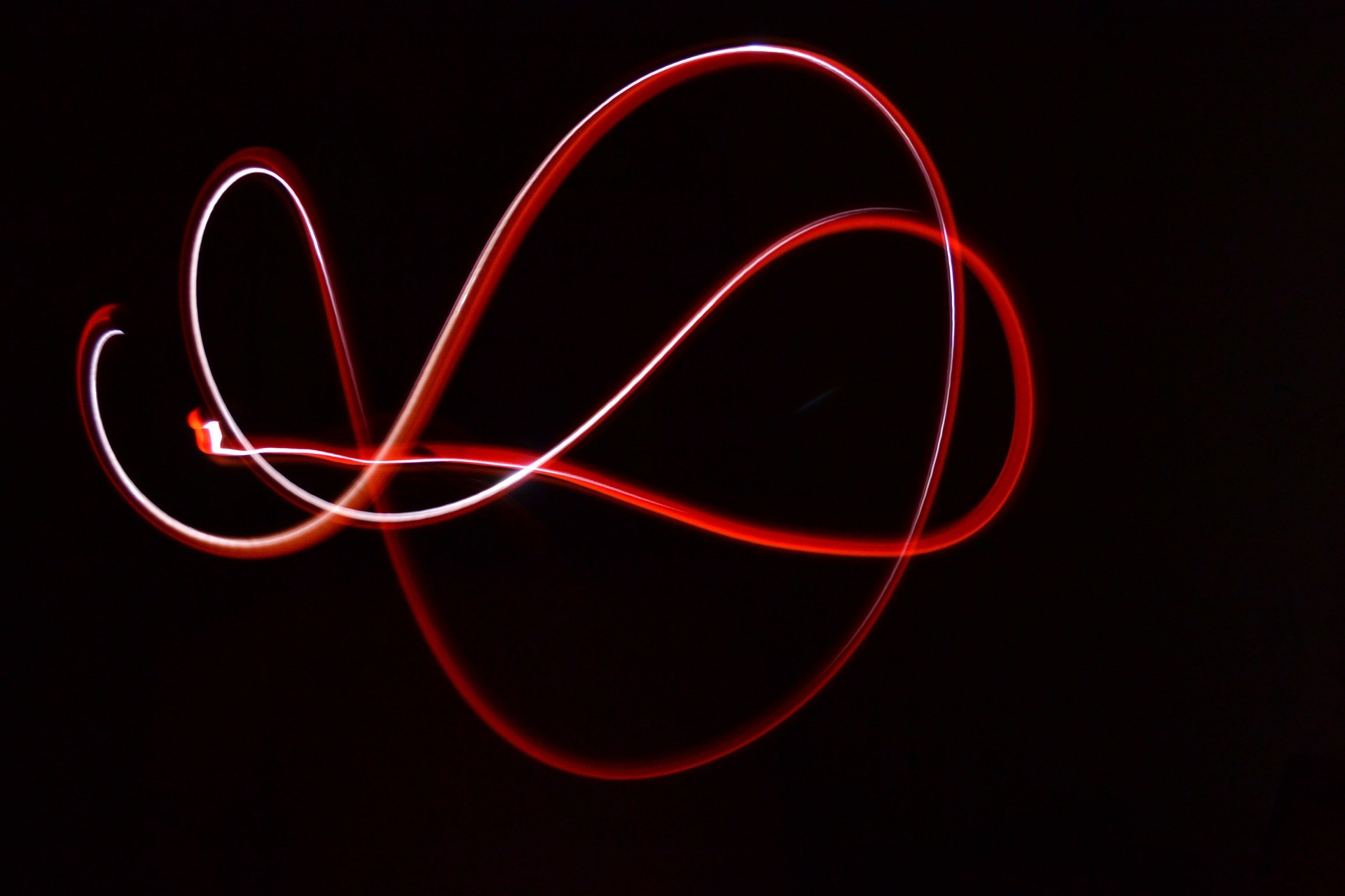 light painting red free photo