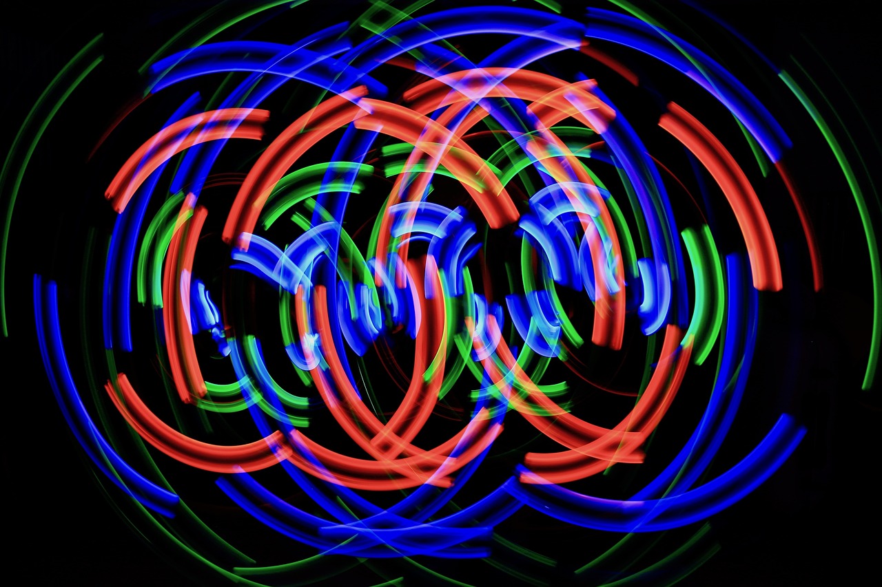 light painting bright color free photo