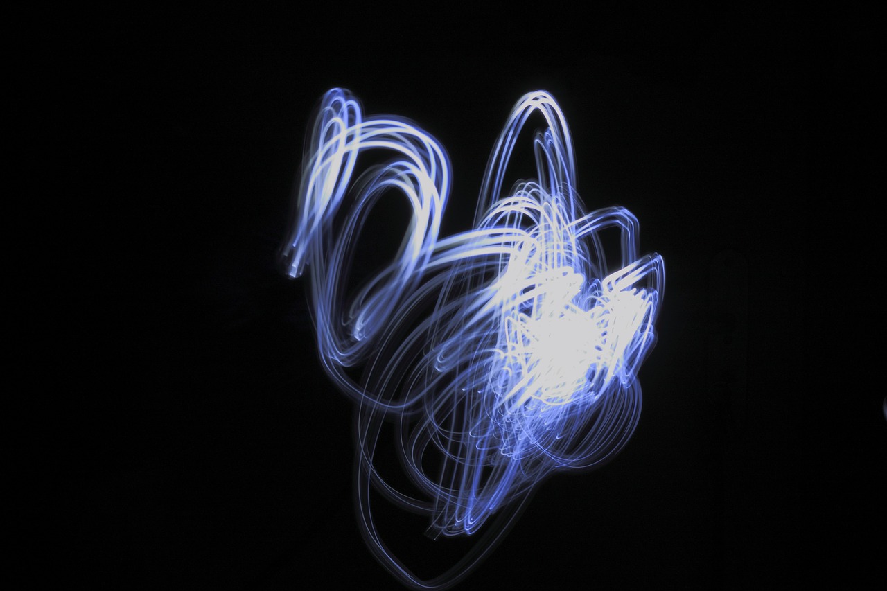 light painting form background free photo