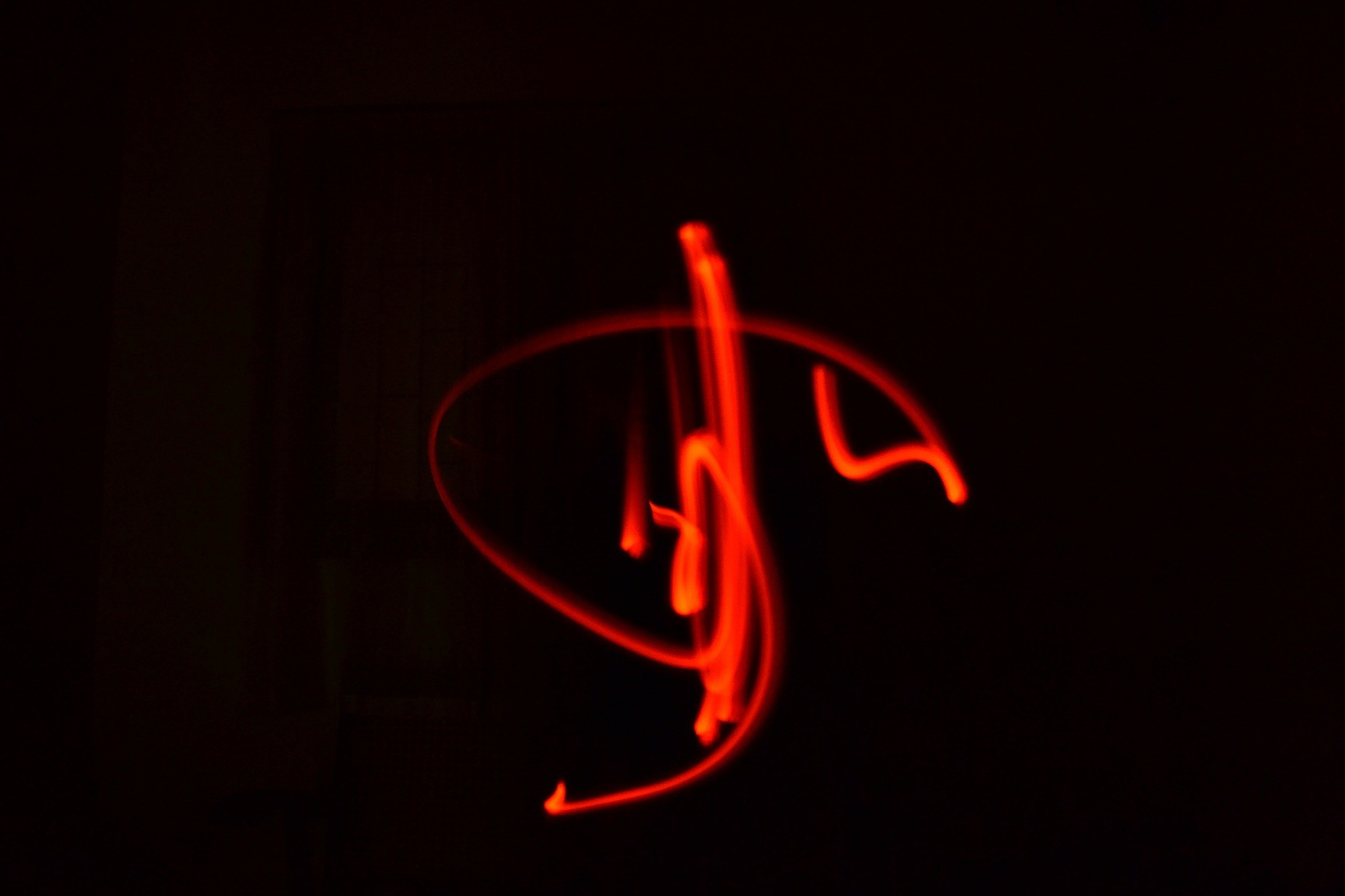 light painting artistic red color free photo