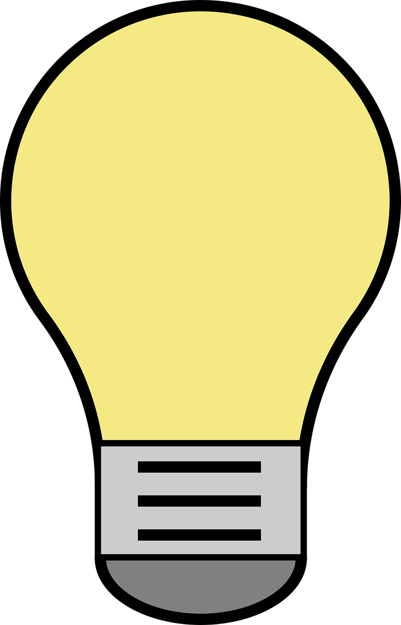 lightbulb vector yellow free photo