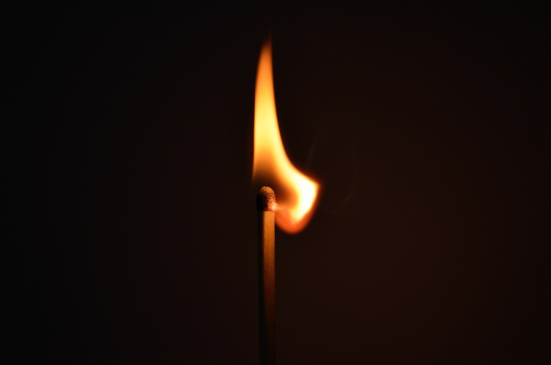 matchstick fire light free photo