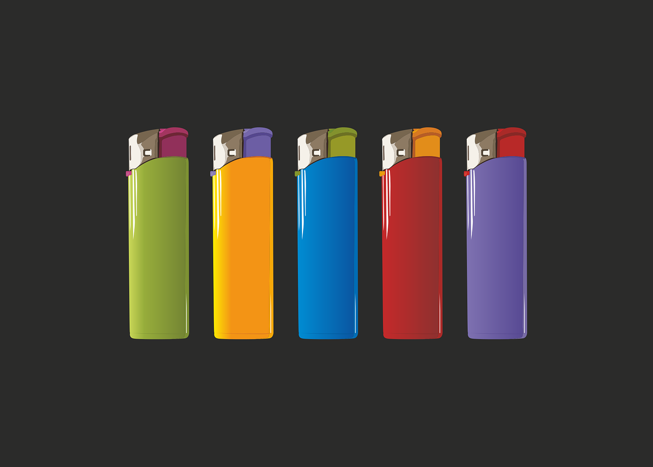 lighters objects vector free photo