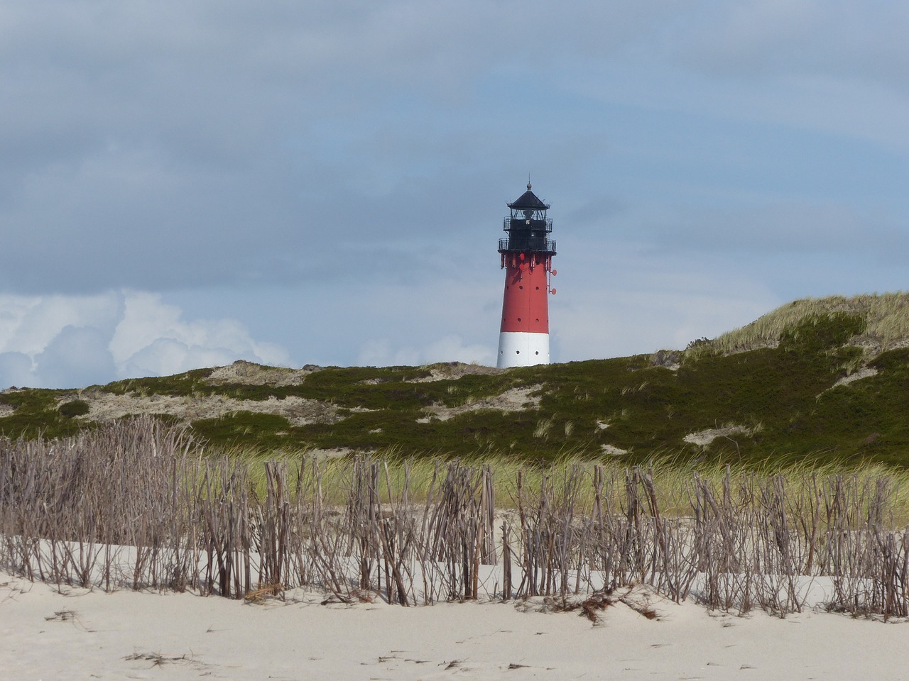 lighthouse sylt landscape free photo