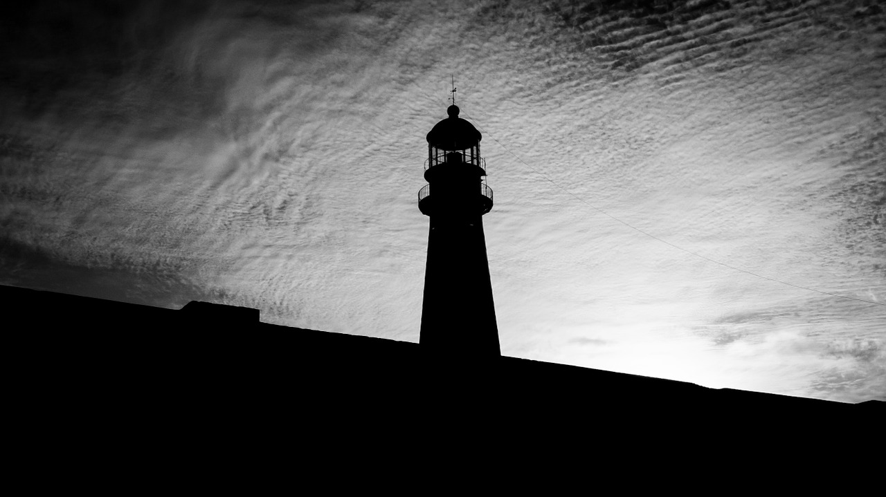 lighthouse backlight mar del plata free photo