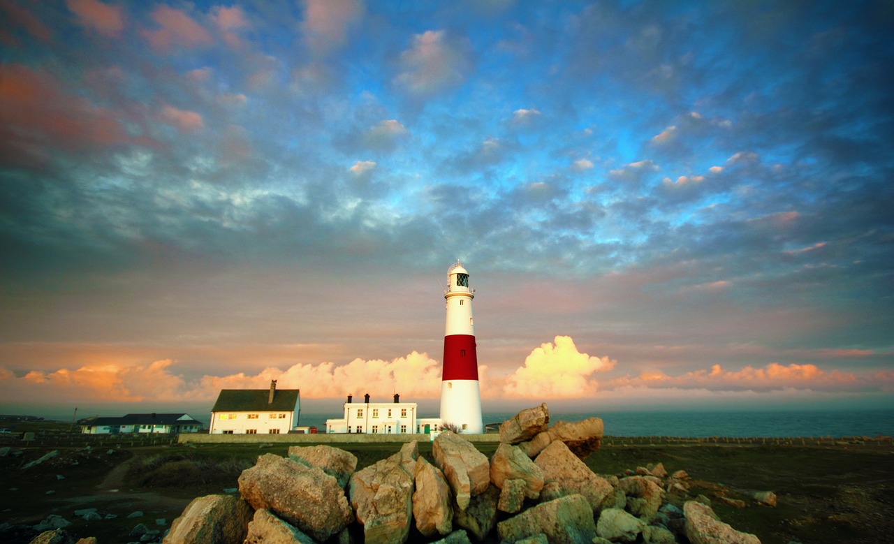 lighthouse portland weymouth free photo
