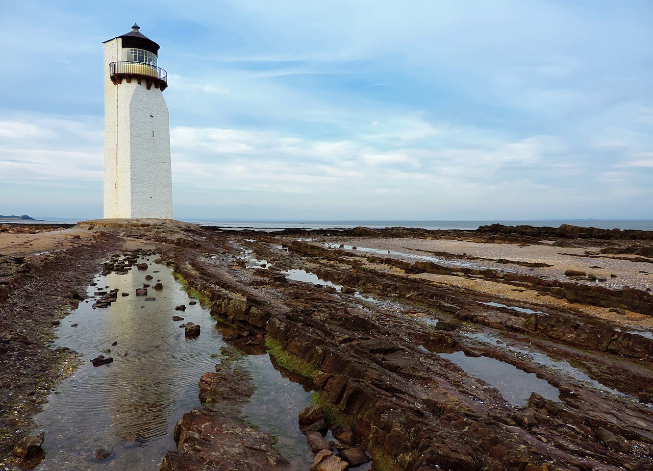 lighthouse southerness sea free photo