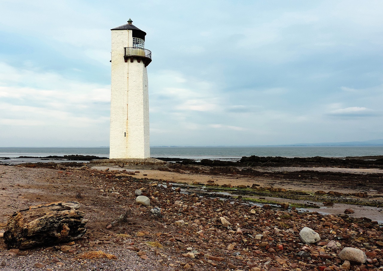 lighthouse southerness sea free photo
