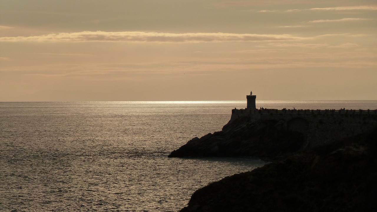 lighthouse tuscany piombino free photo