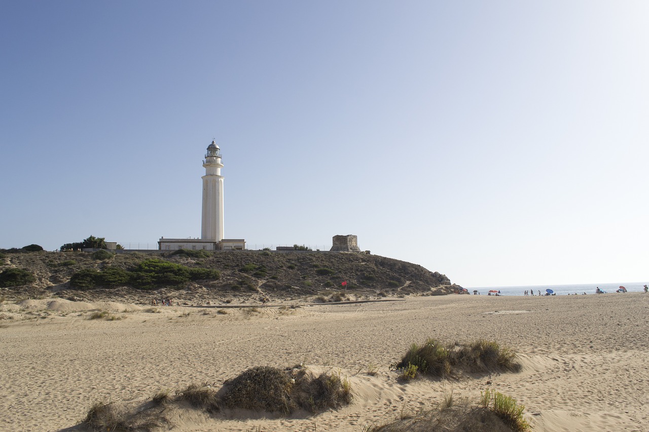 lighthouse trafalgar barbate free photo