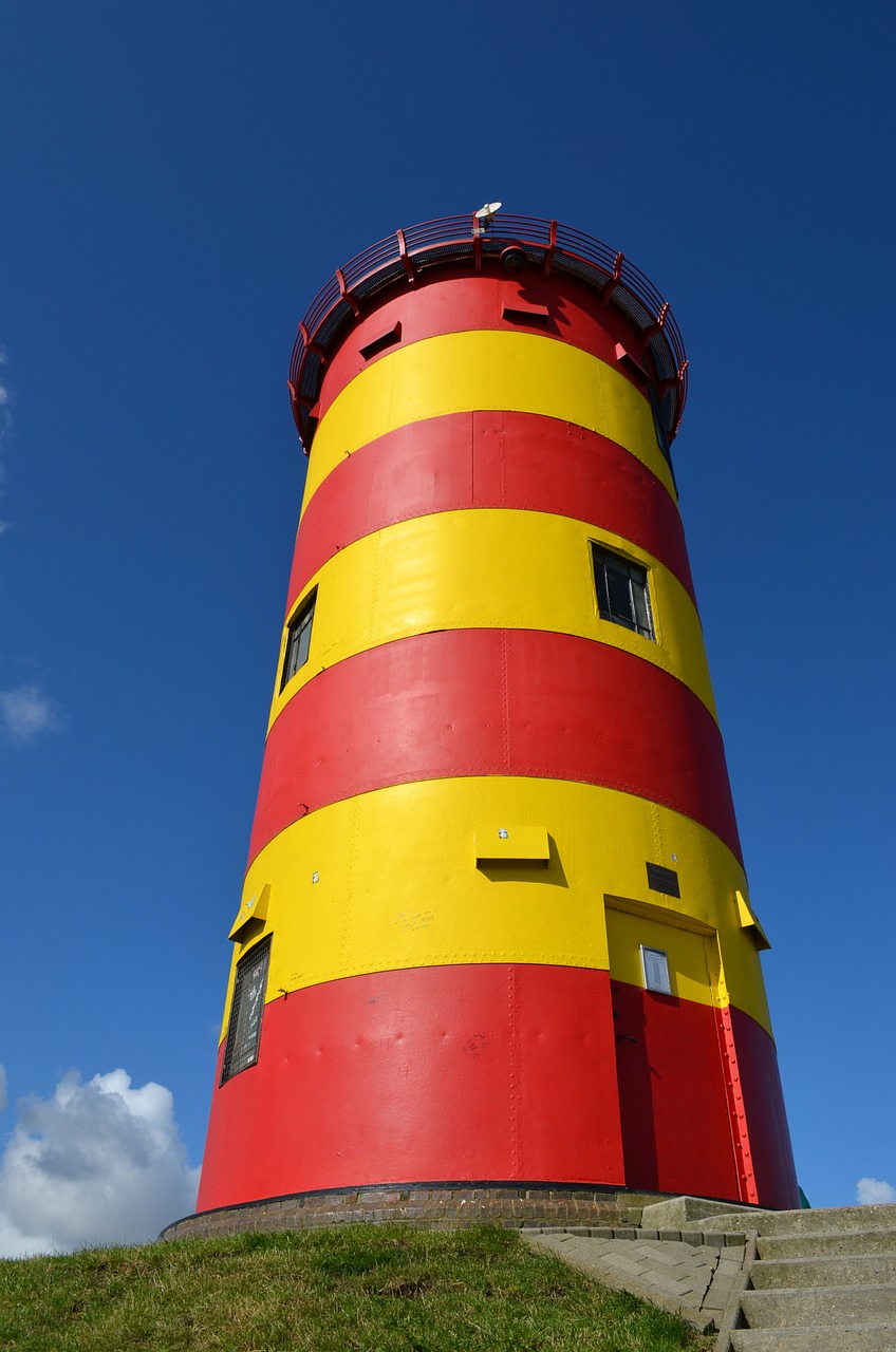 lighthouse sky clouds free photo