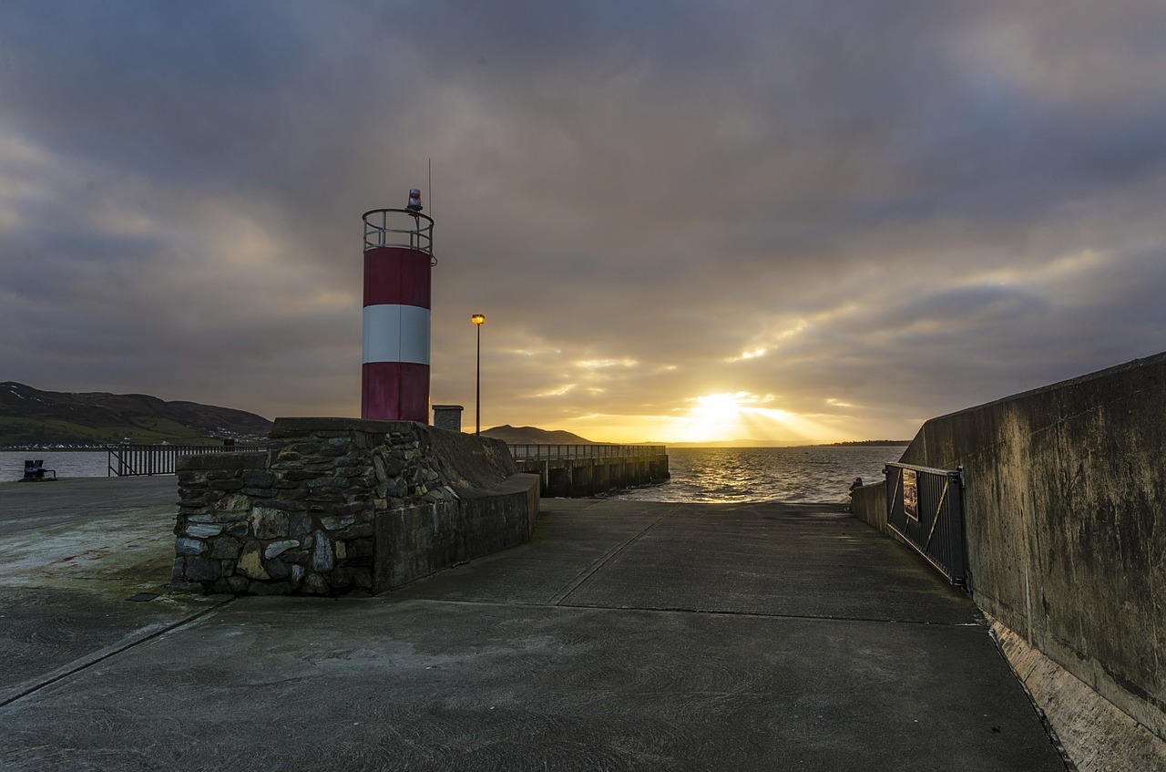 lighthouse buncrana ireland free photo