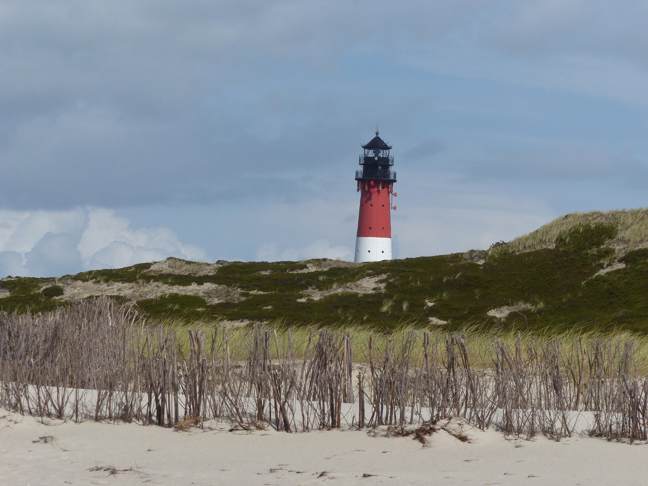 lighthouse sylt beach free photo