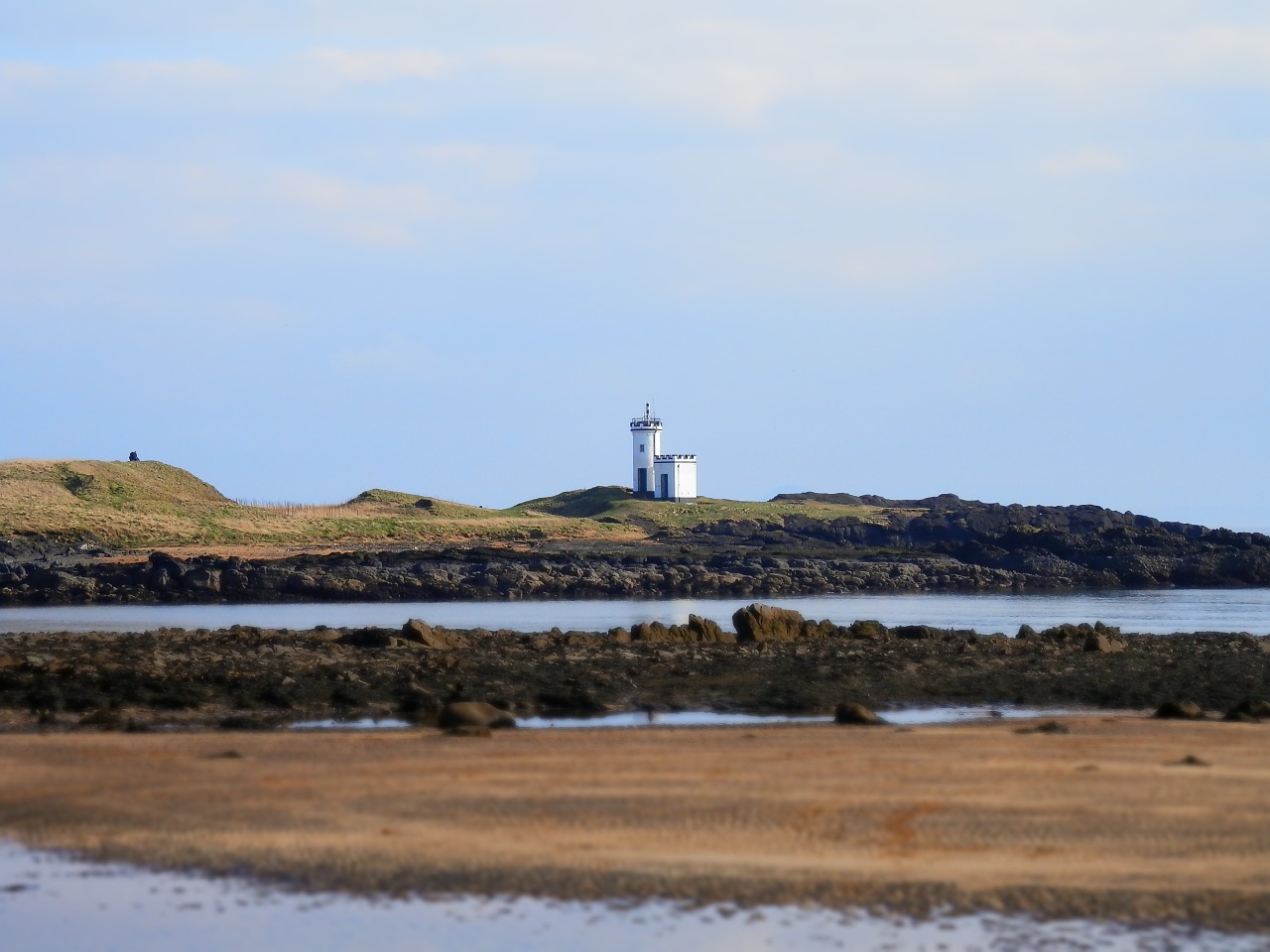 lighthouse beach water free photo