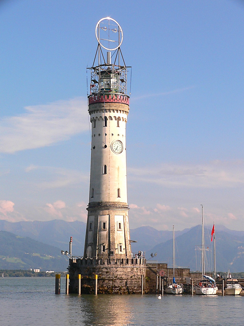 lighthouse lake constance lindau free photo