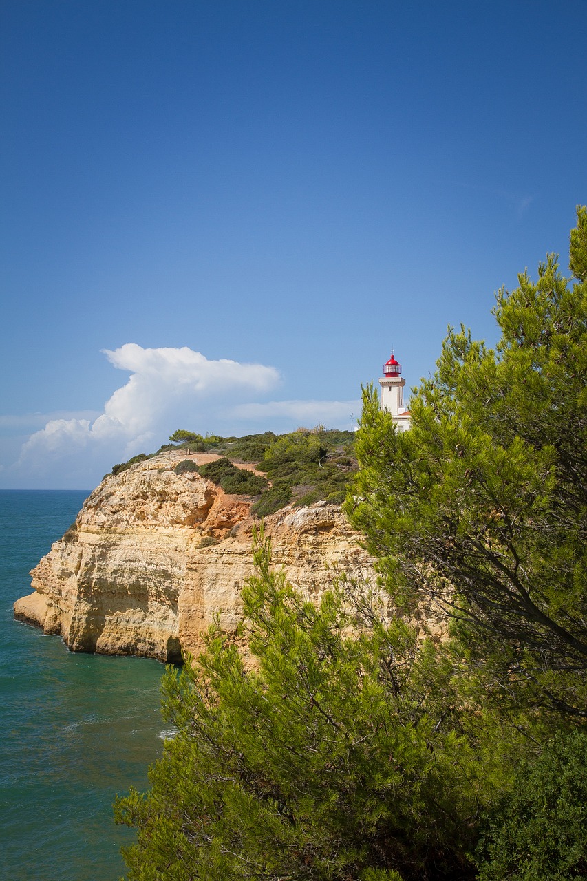 lighthouse portugal coast free photo