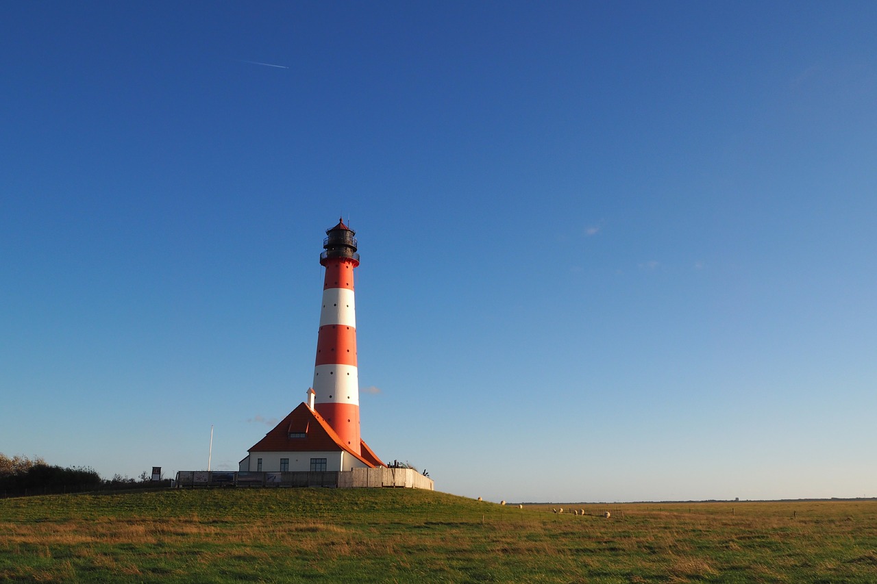 lighthouse westerhever nordfriesland free photo