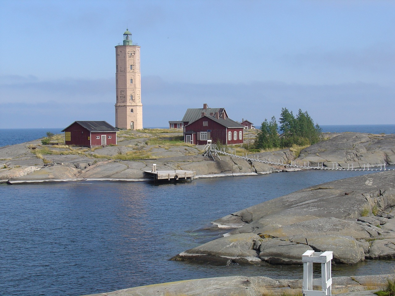 lighthouse archipelago sea free photo