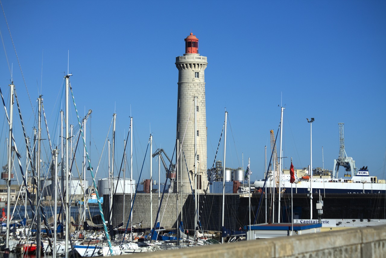 lighthouse sète sea free photo