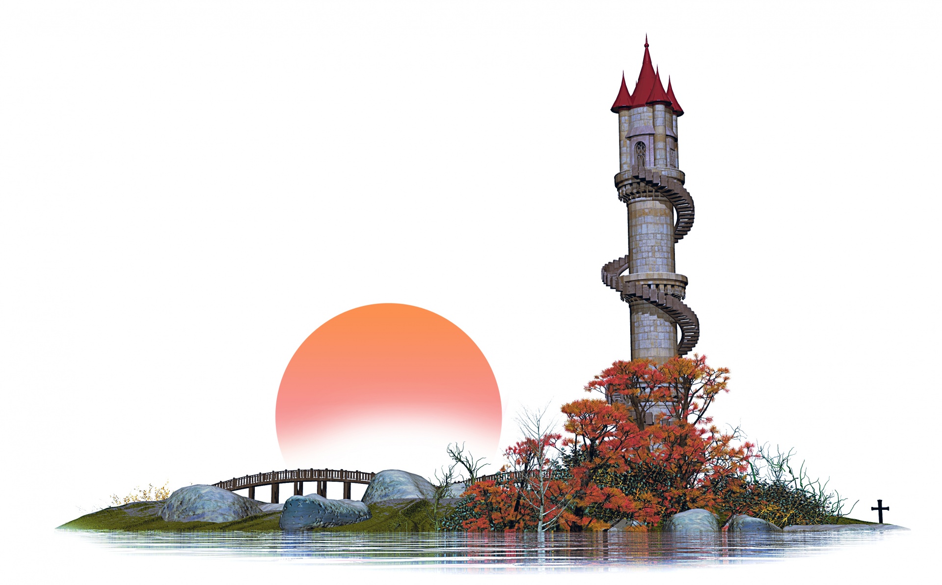 tower model sunset free photo