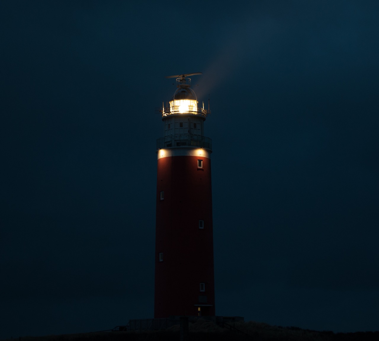 lighthouse night light free photo