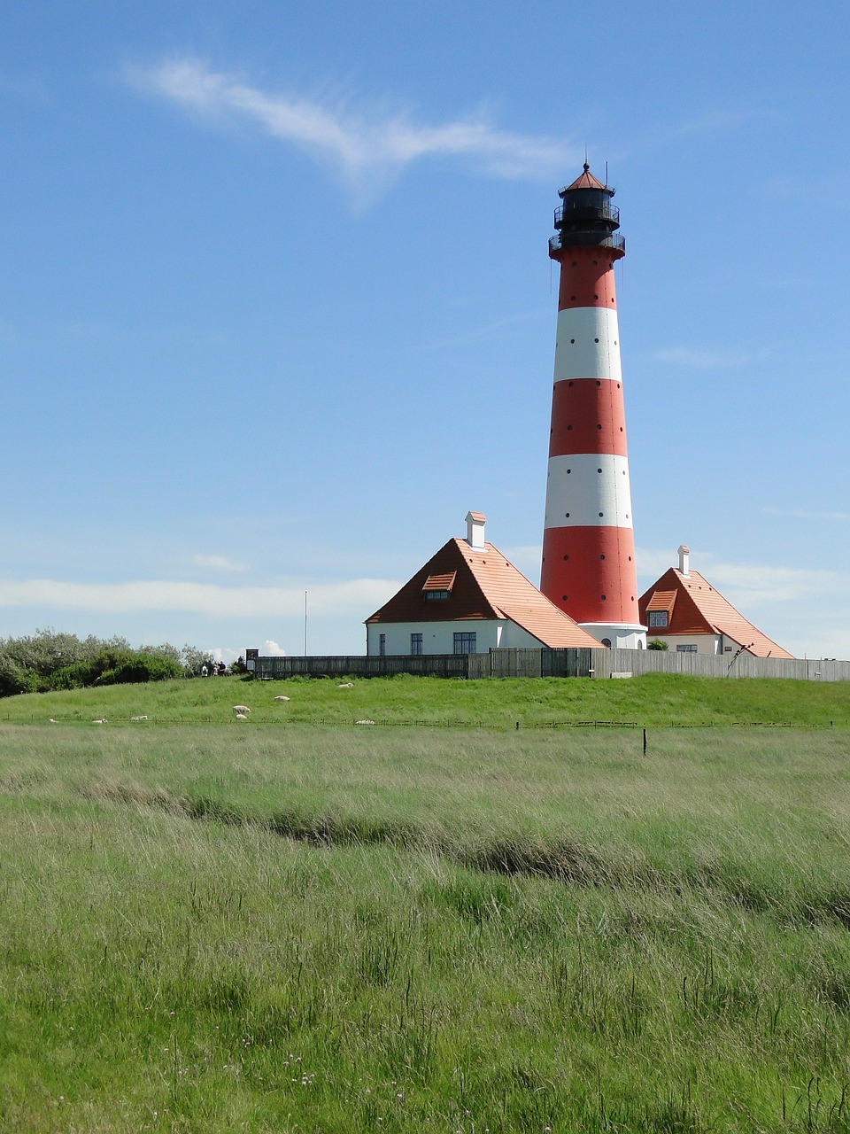 lighthouse westerhever world natural heritage free photo