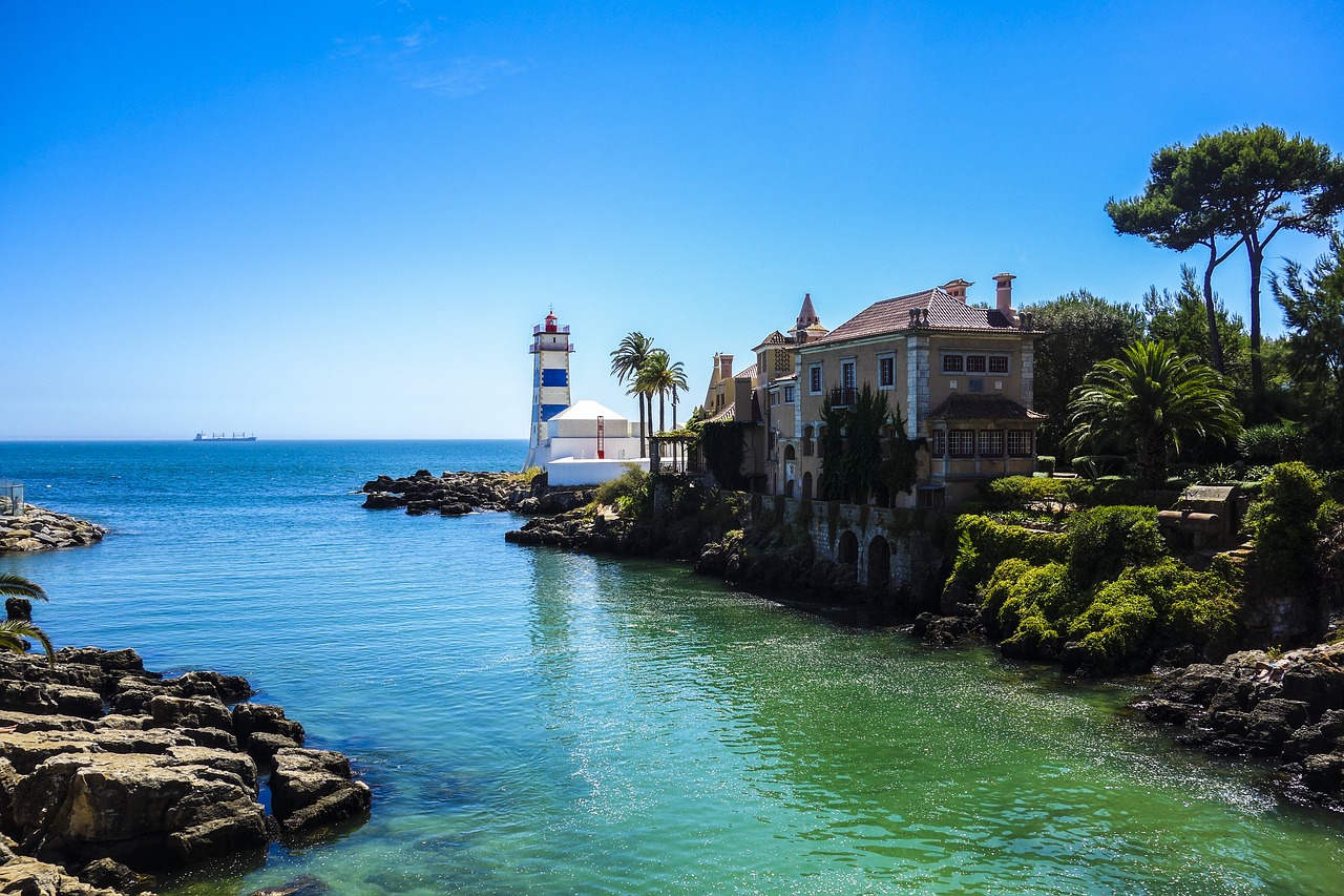 lighthouse lisbon cascais free photo