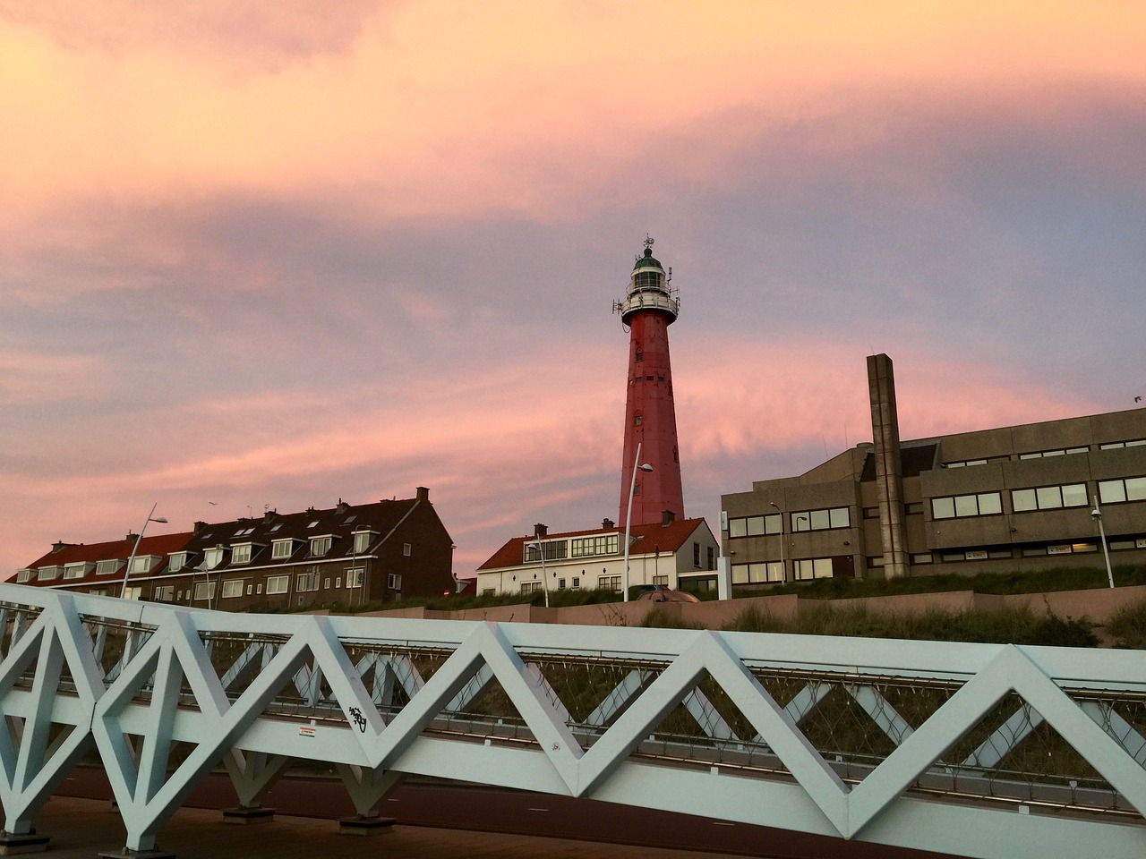 lighthouse evening romantic free photo