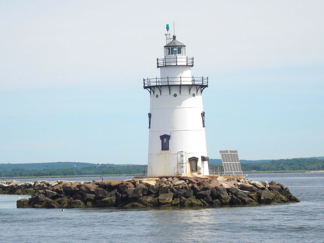 lighthouse long island sound environmentally friendly free photo