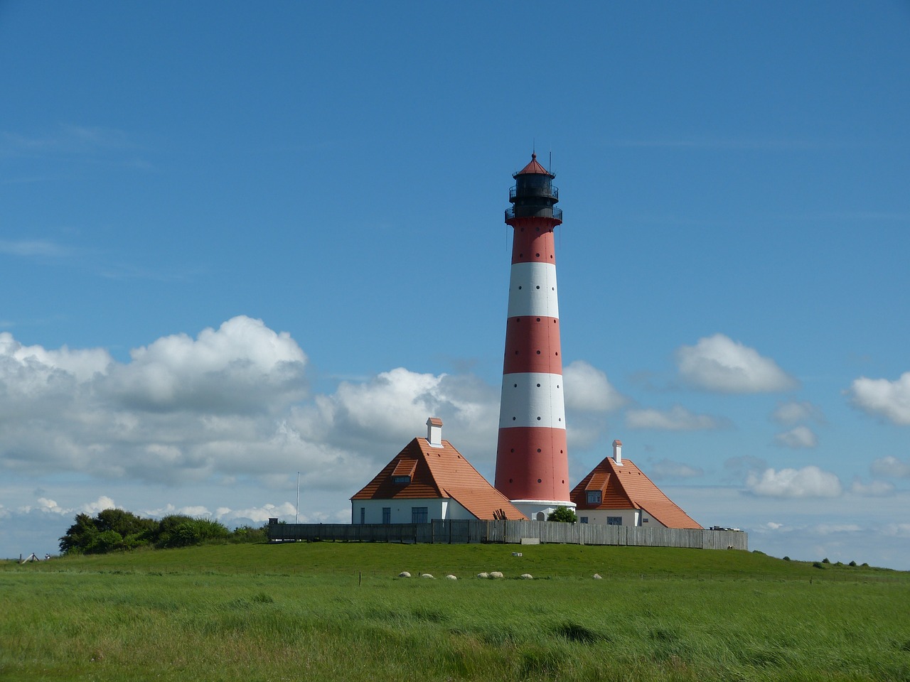 lighthouse westerhever sky free photo