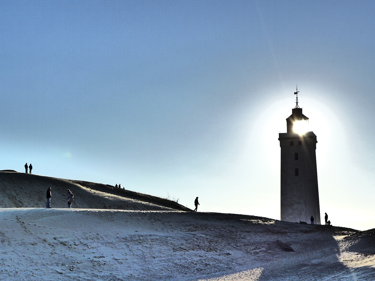 lighthouse lønstrup denmark free photo