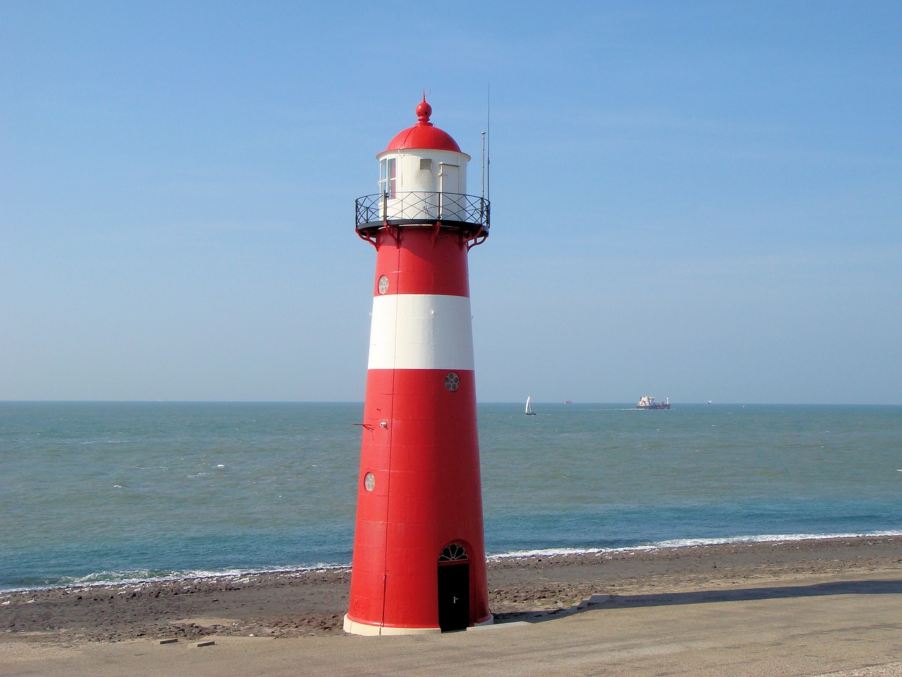 lighthouse netherlands coast free photo