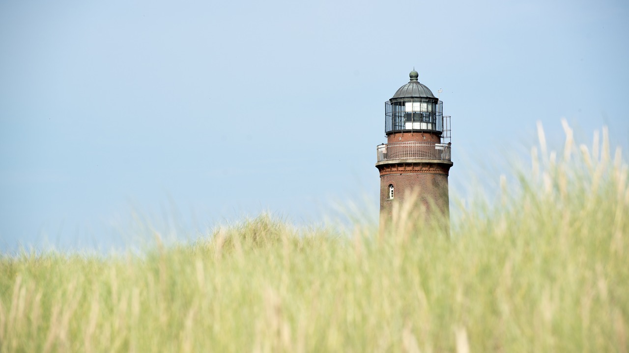 lighthouse darß baltic sea free photo