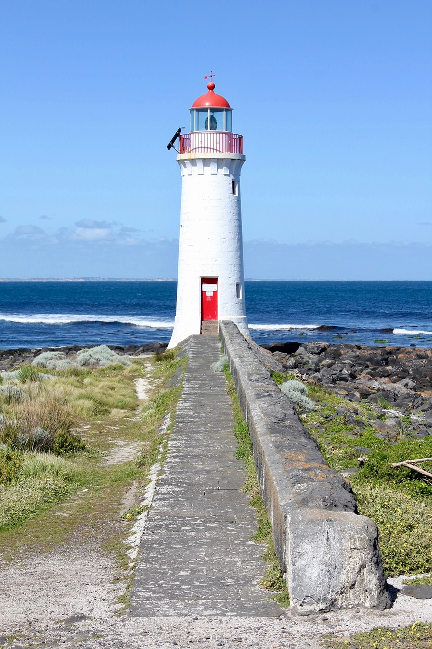 lighthouse port fairy blue free photo