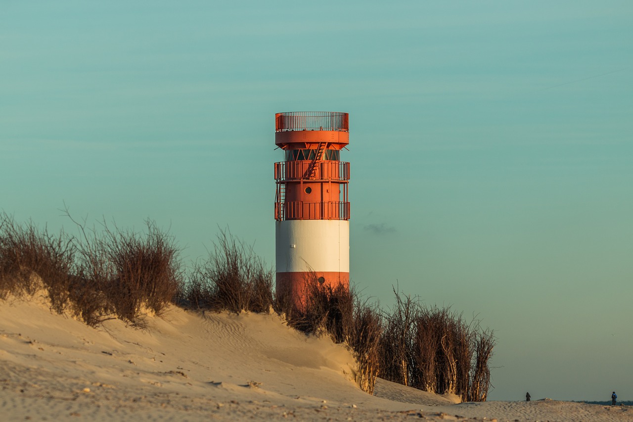 lighthouse helgoland dune free photo