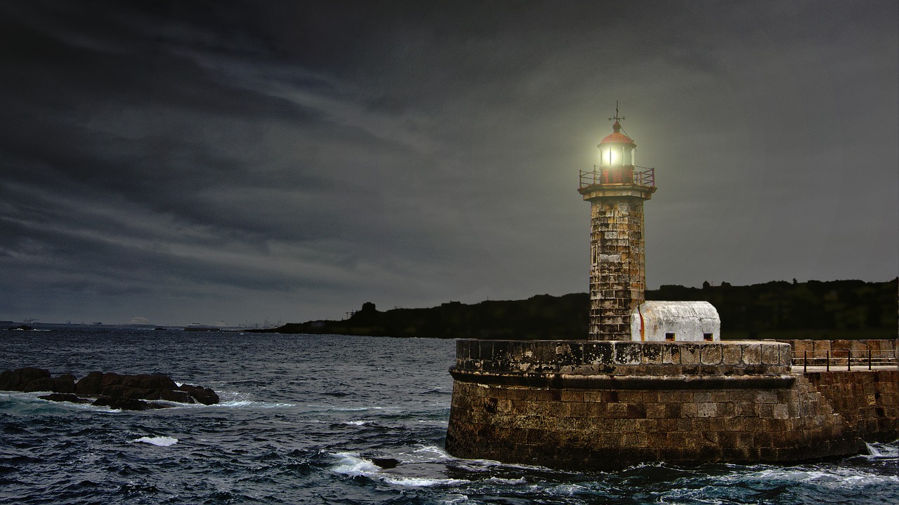 lighthouse coast portugal free photo