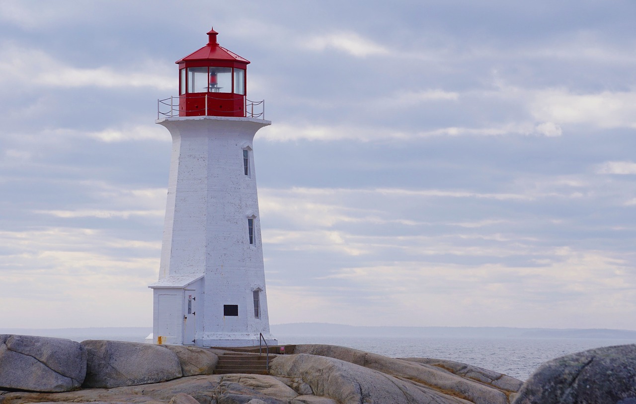 lighthouse nova scotia canada free photo