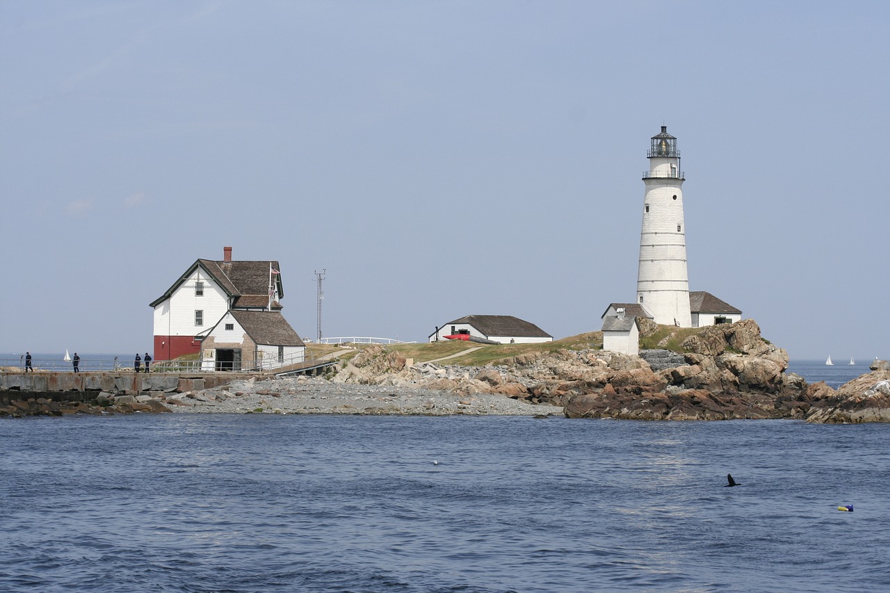 lighthouse boston harbor free photo
