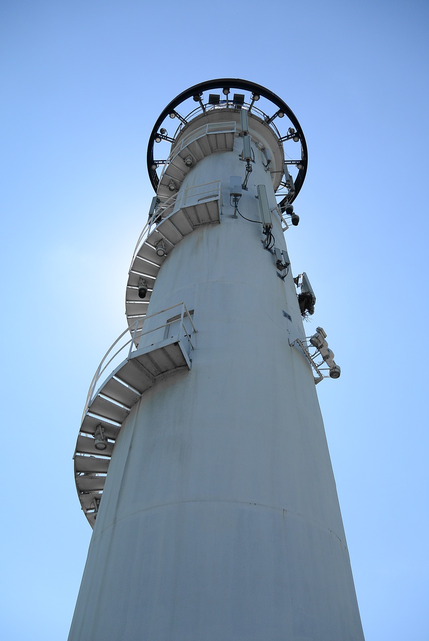 lighthouse tower spiral staircase free photo