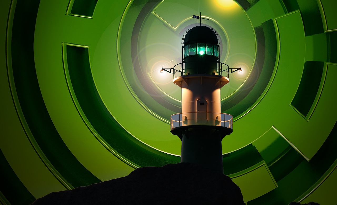 lighthouse beacon spiral free photo