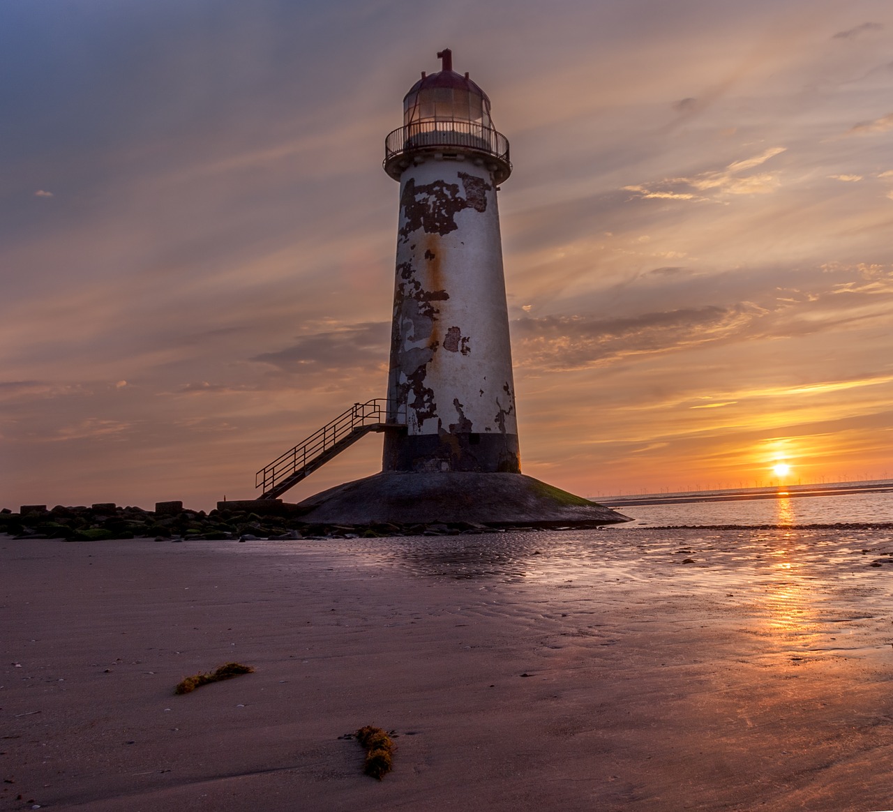 lighthouse marine sky free photo