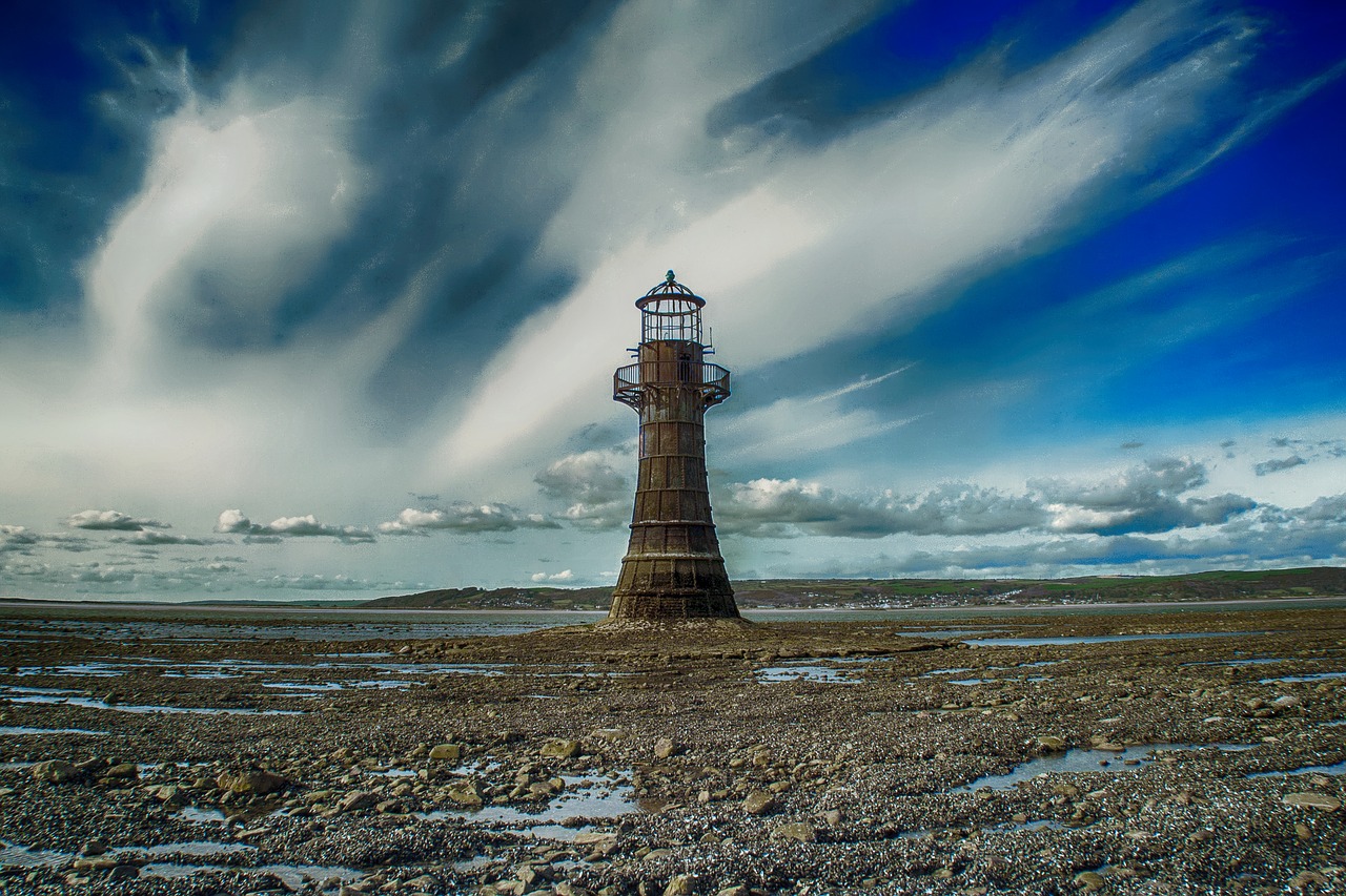 lighthouse ruin landmark free photo