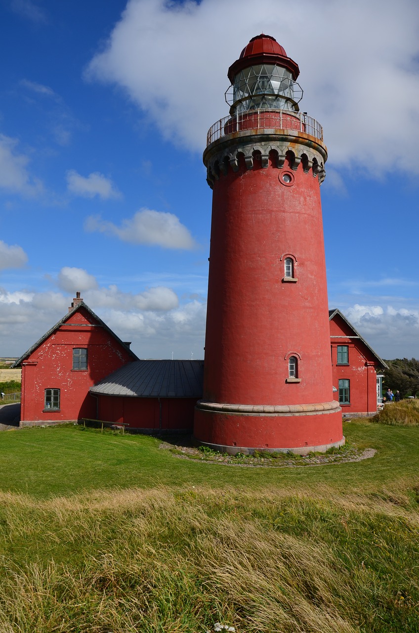 lighthouse north sea denmark free photo