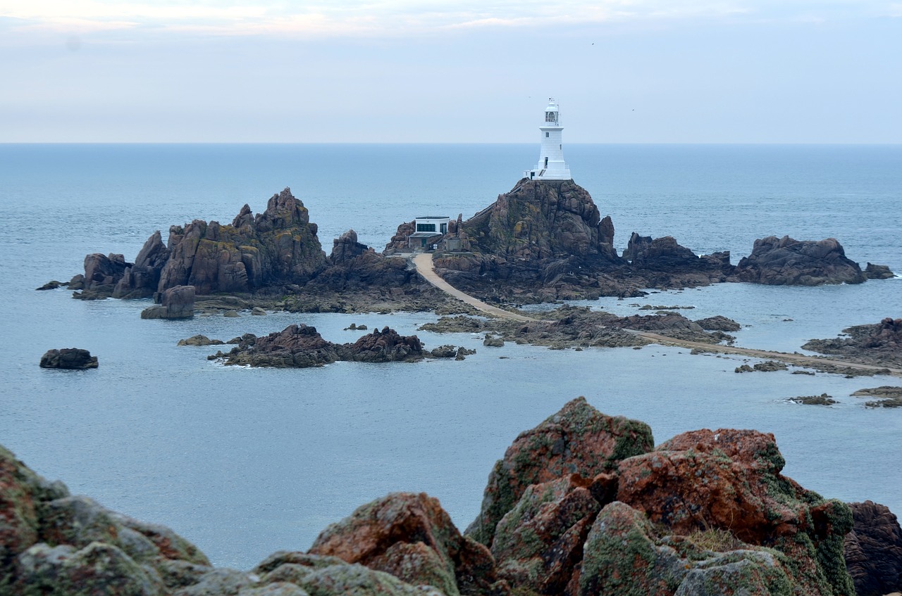 lighthouse jersey landmark free photo