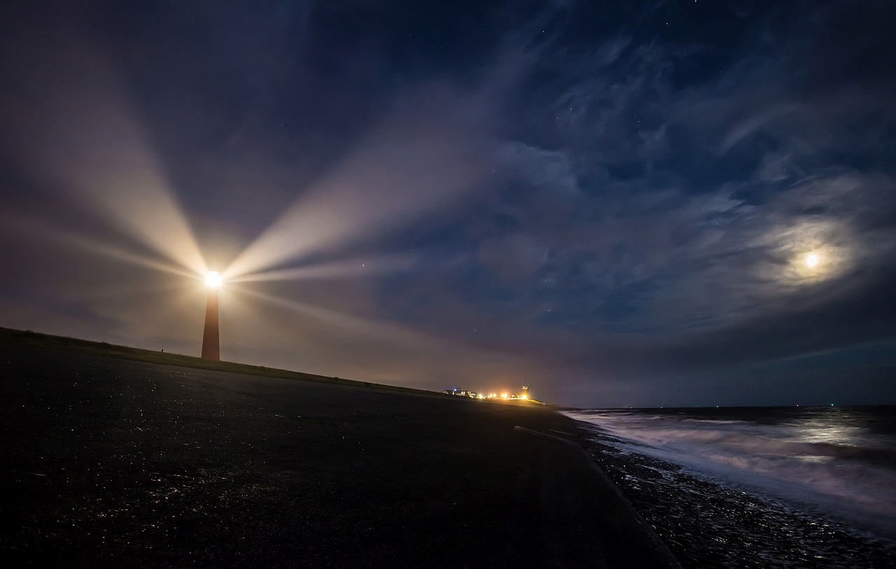 lighthouse light sea free photo