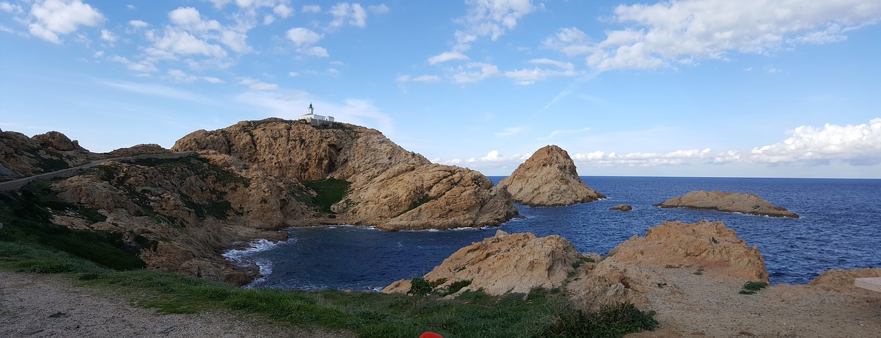 lighthouse corsican ile rousse free photo